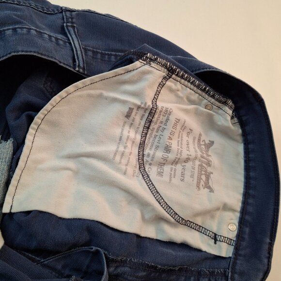 Men's Levi’s 514 Thrashed Sun Faded Pants Vintage Cotton Canvas Patched Distress - Picture 8 of 16